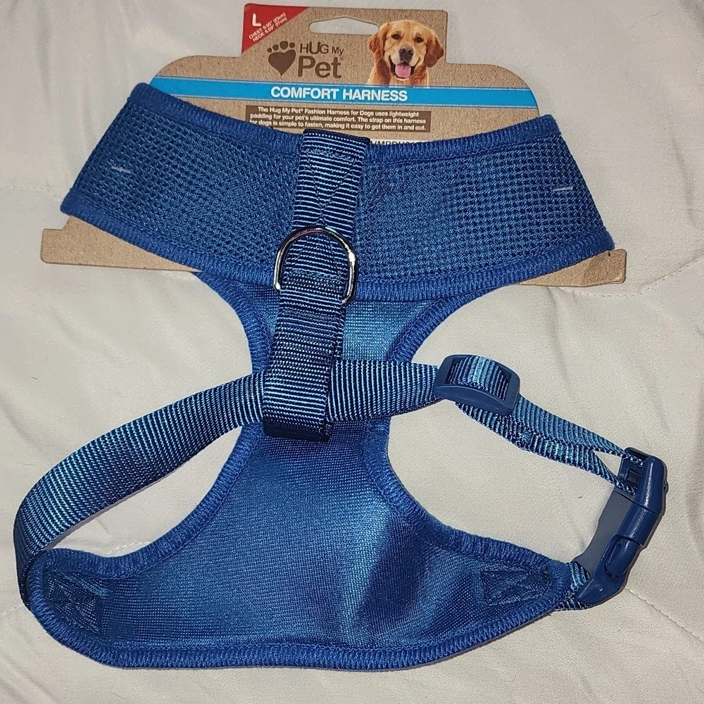 NWT Large Hug My Pet Blue Comfort Harness